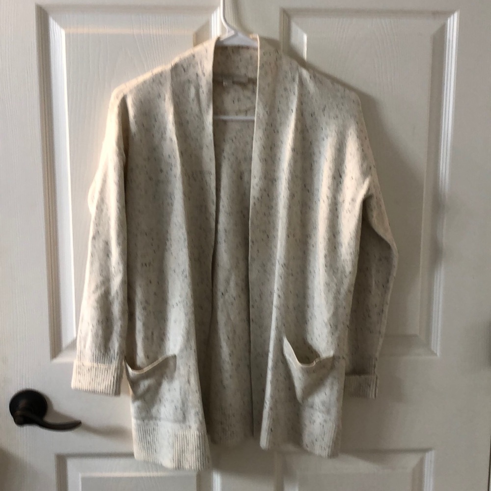 Loft speckled cream cardigan